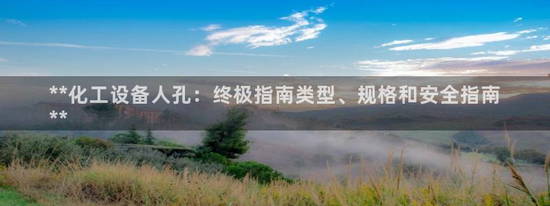 门徒娱乐下载手机版：**化工设备人孔：终极指南类型、规格和安