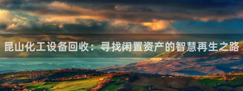 门徒娱乐好吗：昆山化工设备回收：寻找闲置资产的智慧